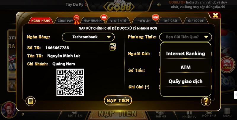 nạp tiền go88